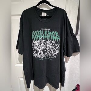 Cracked Bell PHILADELPHIA EAGLES 🦅 Black and Green Graphic Tee